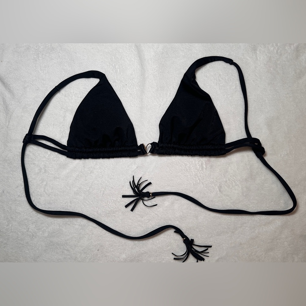 Liliana Montoya Classic Black Triangle Bikini Top - size S